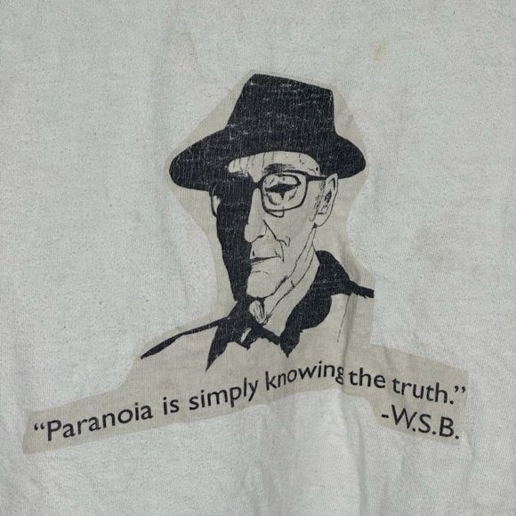 Vintage William S. Burroughs Portrait T Shirt XXL - Picture 5 of 7